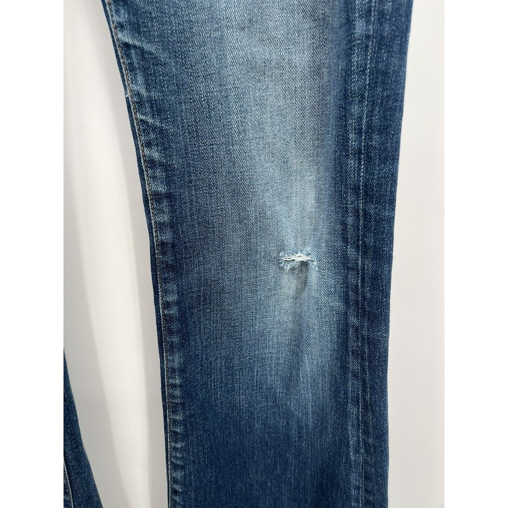 Chip & Pepper 28 Bootcut Jeans Women Blue Medium Wash Low Rise Distressed USA - Picture 4 of 9
